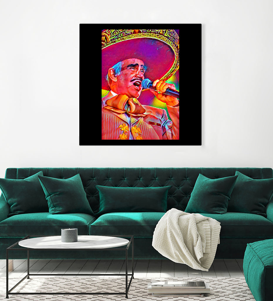 Vicente Fernández by Joseph Herrera on GIANT ART - white digital painting