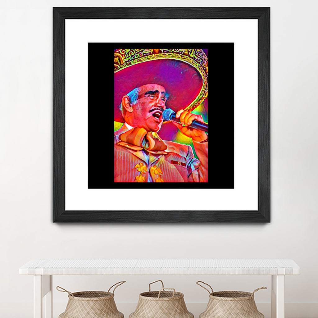 Vicente Fernández by Joseph Herrera on GIANT ART - white digital painting