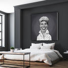 Doris Day by Rob Snow on GIANT ART - gray digital painting