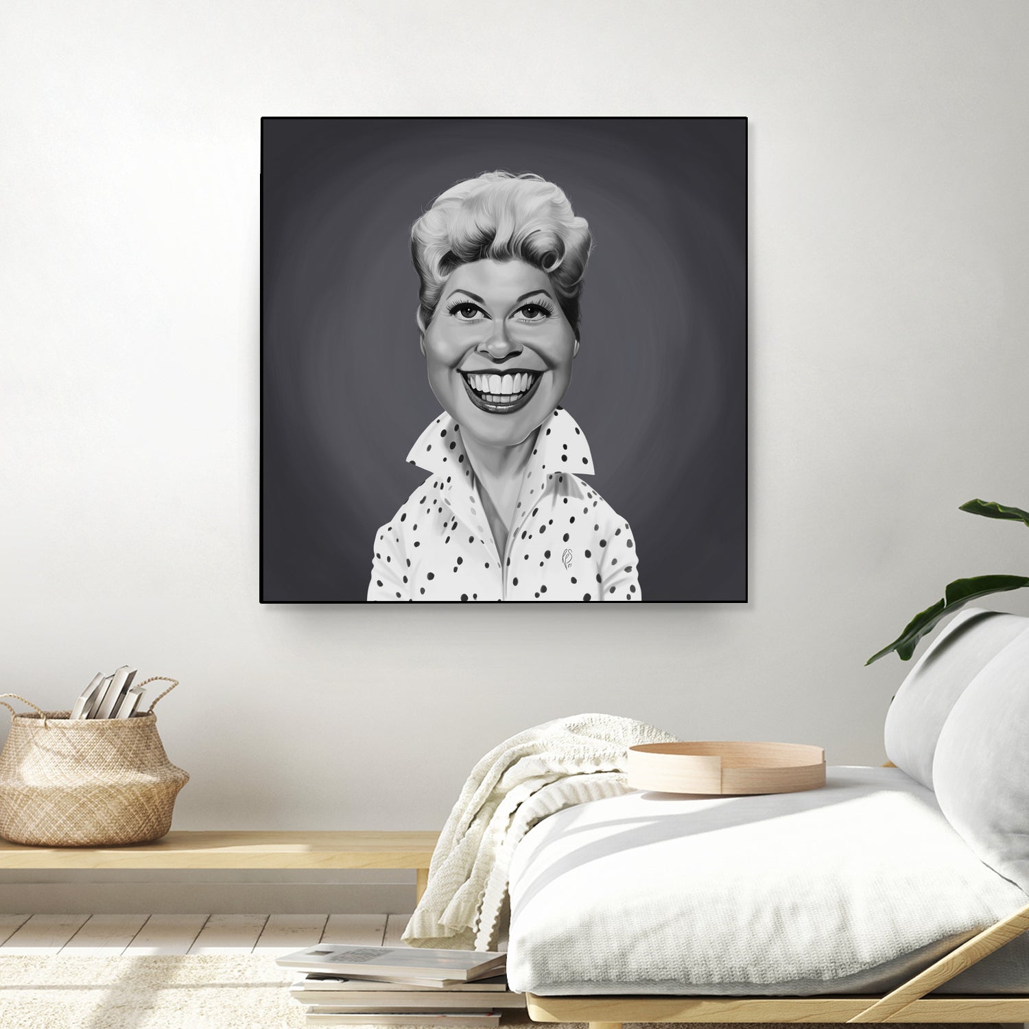 Doris Day by Rob Snow on GIANT ART - gray digital painting