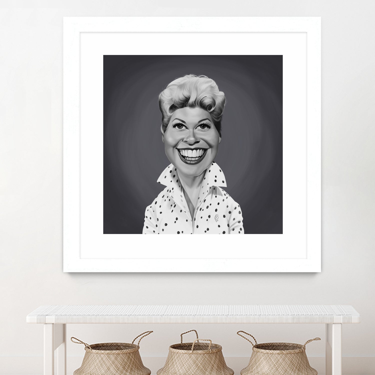 Doris Day by Rob Snow on GIANT ART - gray digital painting