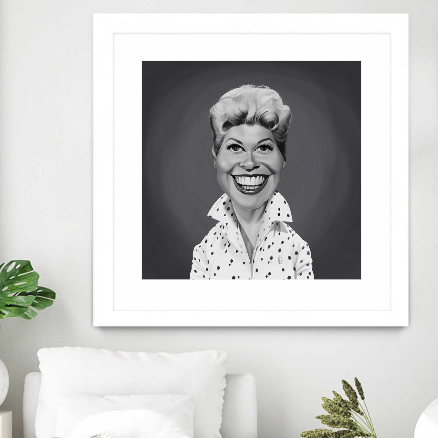 Doris Day by Rob Snow on GIANT ART - gray digital painting