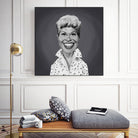 Doris Day by Rob Snow on GIANT ART - gray digital painting