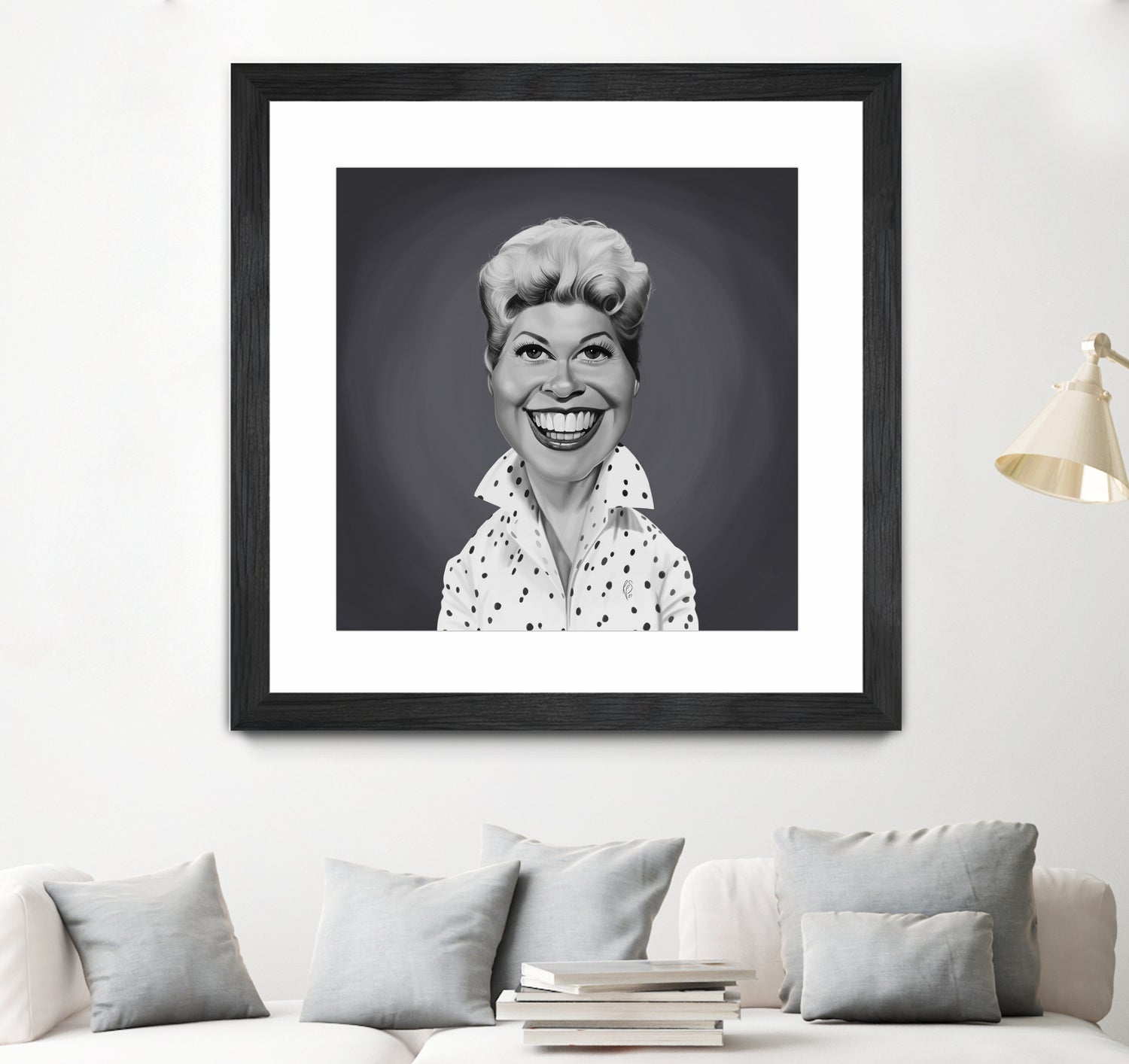 Doris Day by Rob Snow on GIANT ART - gray digital painting