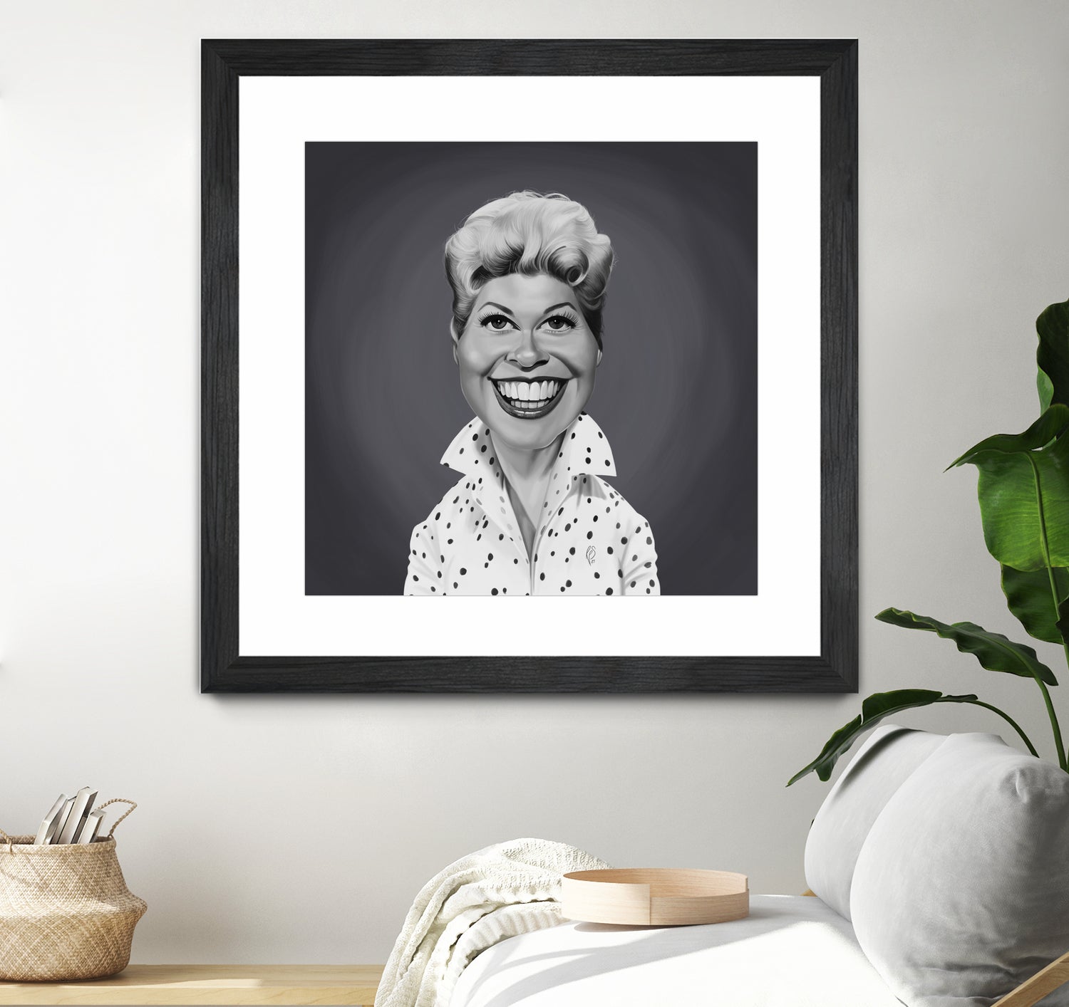 Doris Day by Rob Snow on GIANT ART - gray digital painting