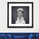 Doris Day by Rob Snow on GIANT ART - gray digital painting