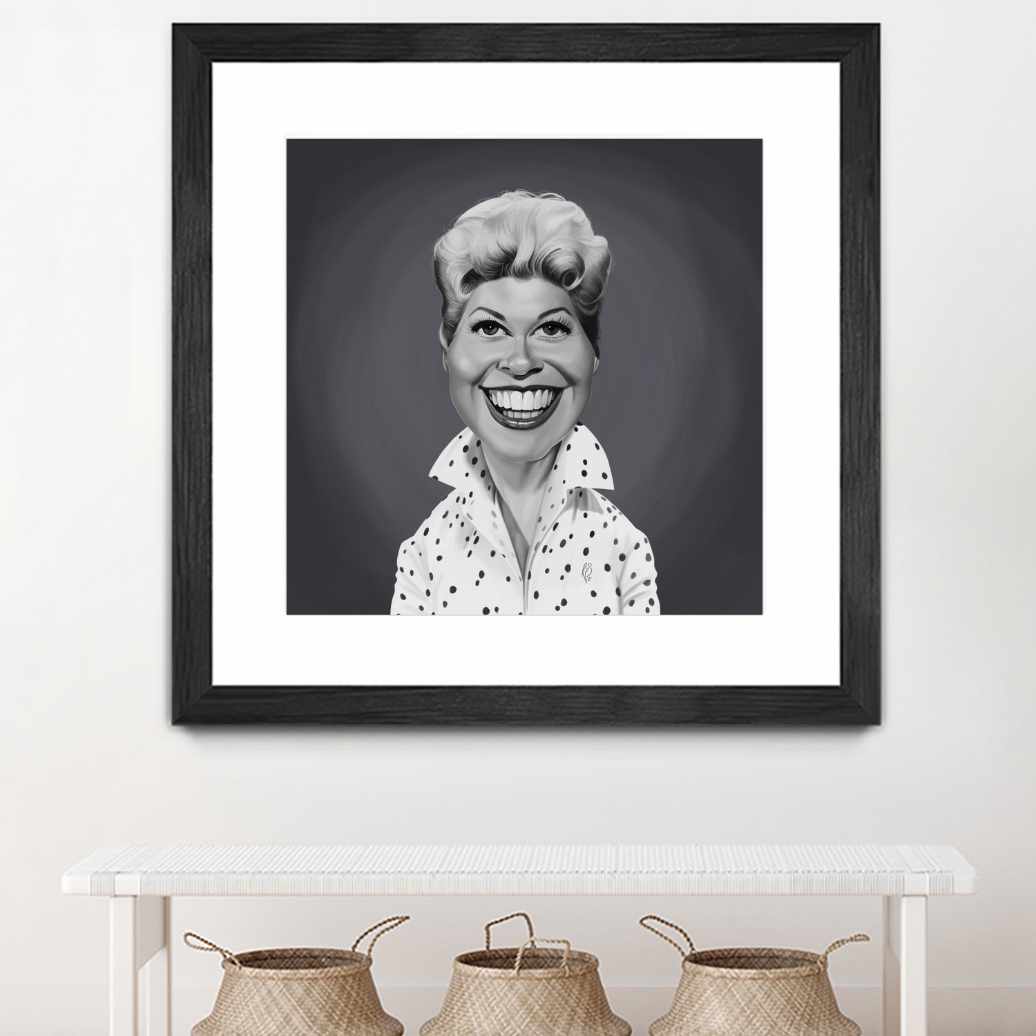 Doris Day by Rob Snow on GIANT ART - gray digital painting