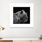 Leopard by Rainbow style on GIANT ART - black 3d art