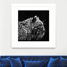 Leopard by Rainbow style on GIANT ART - black 3d art