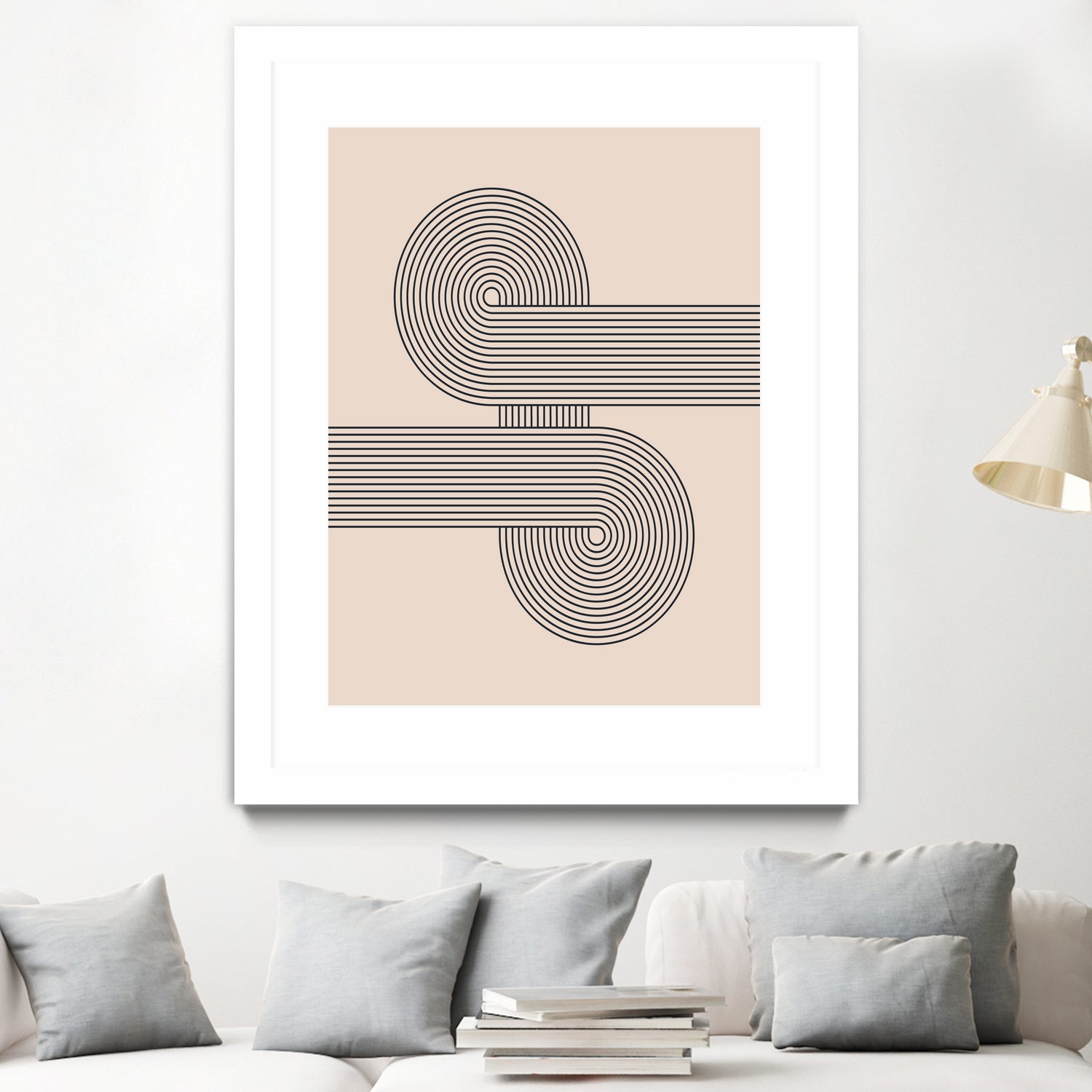 Mid century Modern Geometric by Akshay Mahatme on GIANT ART - black digital drawing