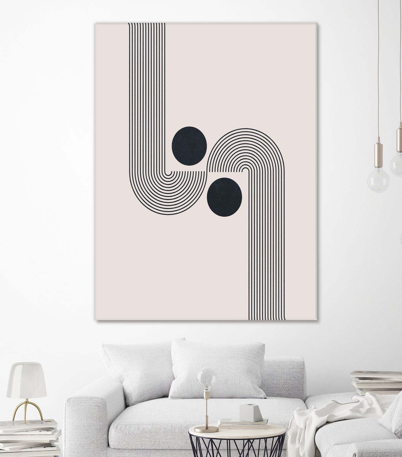 Mid century Modern Rainbow by Akshay Mahatme on GIANT ART - black digital drawing