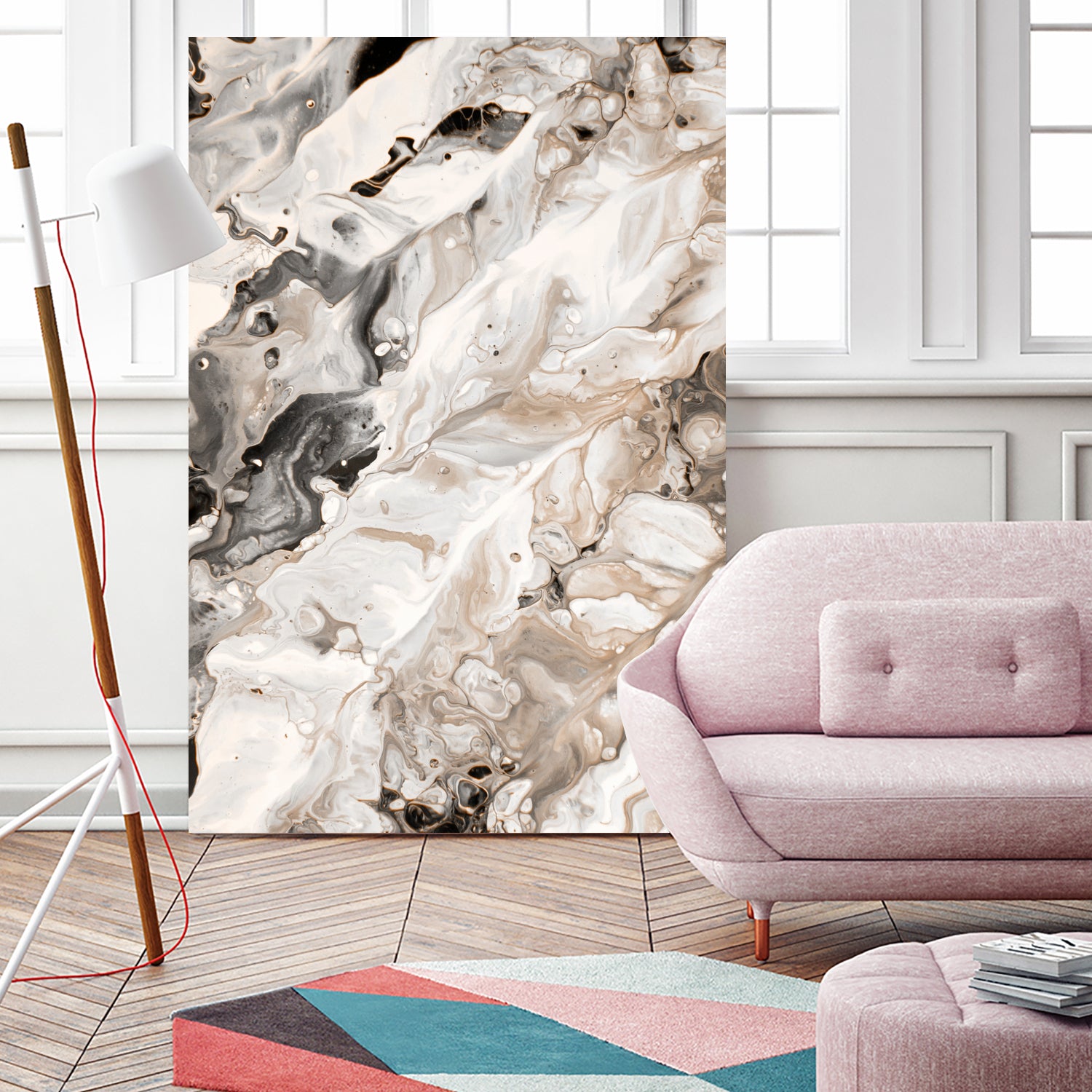 Abstract Marble Glam #4 #painting #wall #decor #art by Anita & Bella Jantz on GIANT ART - brown digital painting