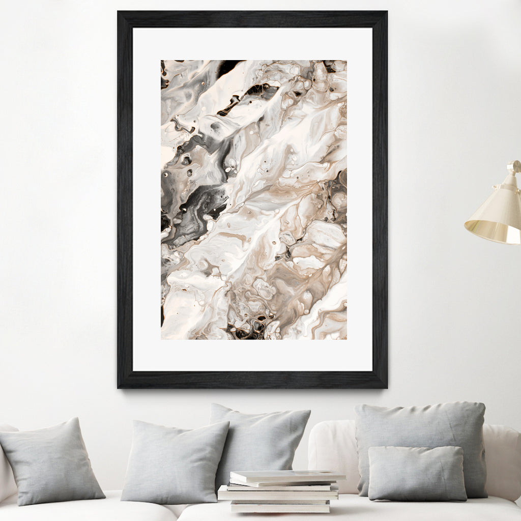 Abstract Marble Glam #4 #painting #wall #decor #art by Anita & Bella Jantz on GIANT ART - brown digital painting