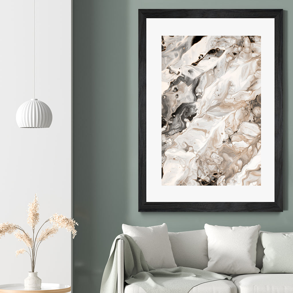 Abstract Marble Glam #4 #painting #wall #decor #art by Anita & Bella Jantz on GIANT ART - brown digital painting