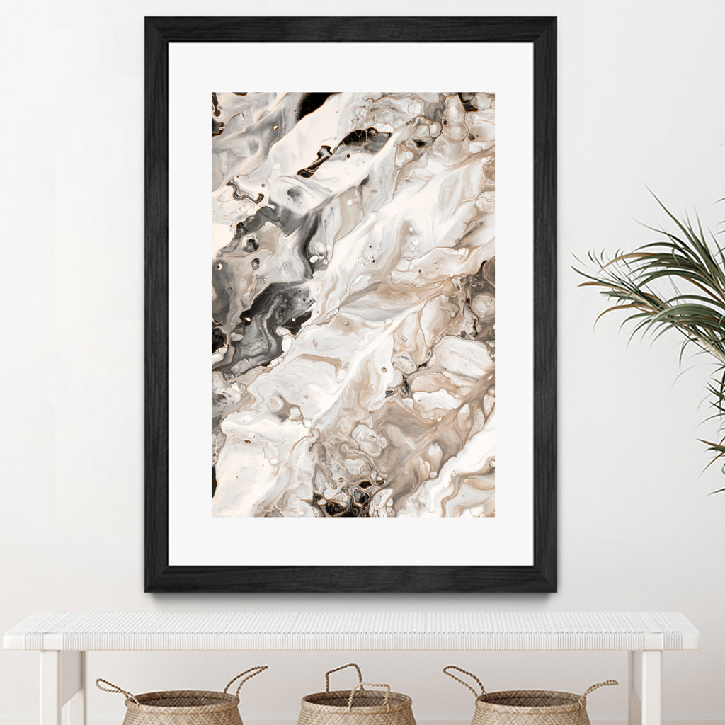 Abstract Marble Glam #4 #painting #wall #decor #art by Anita & Bella Jantz on GIANT ART - brown digital painting