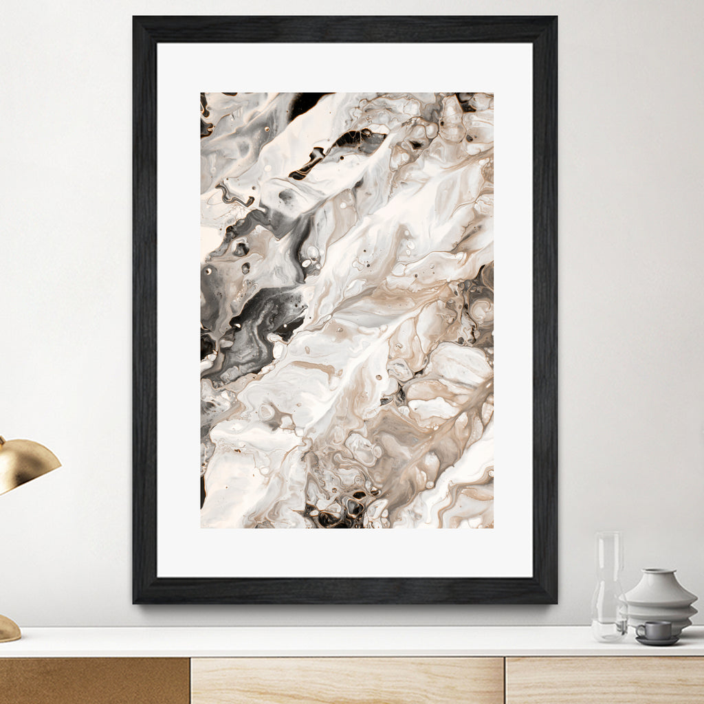 Abstract Marble Glam #4 #painting #wall #decor #art by Anita & Bella Jantz on GIANT ART - brown digital painting