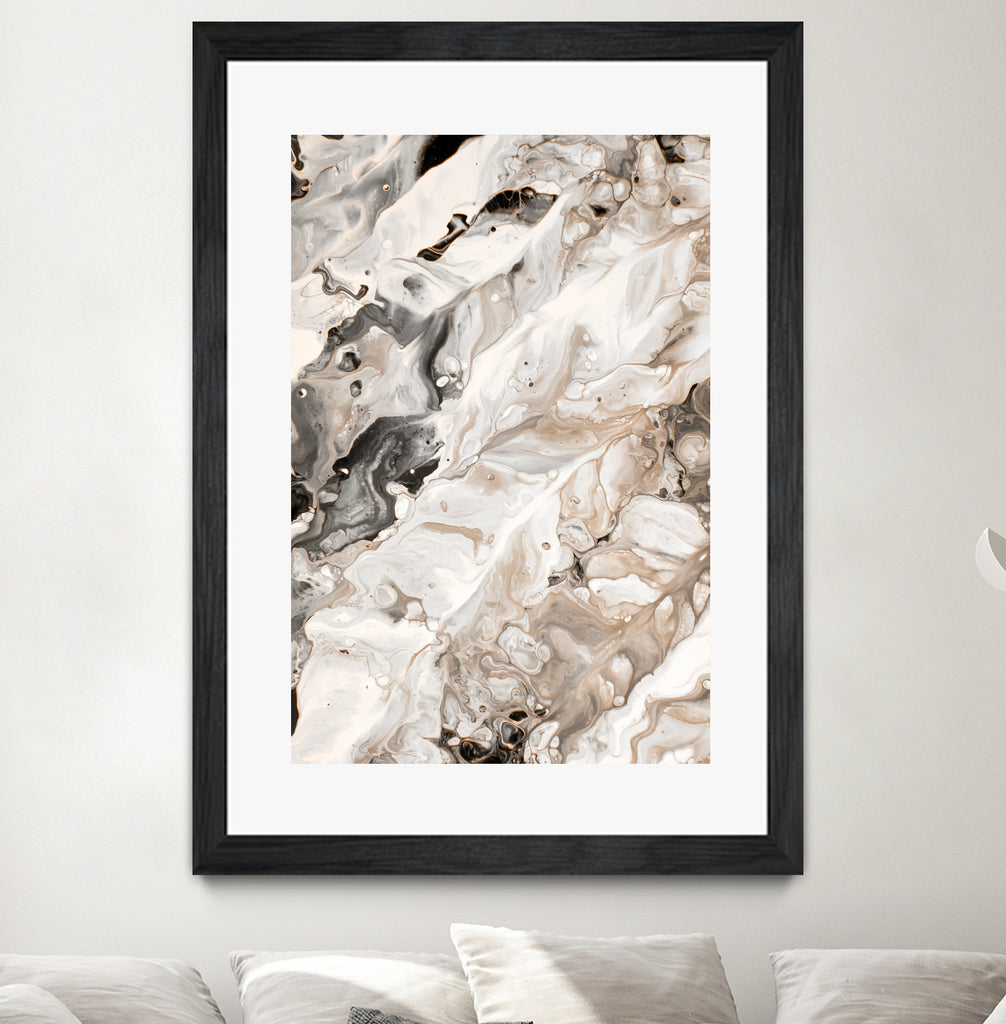 Abstract Marble Glam #4 #painting #wall #decor #art by Anita & Bella Jantz on GIANT ART - brown digital painting