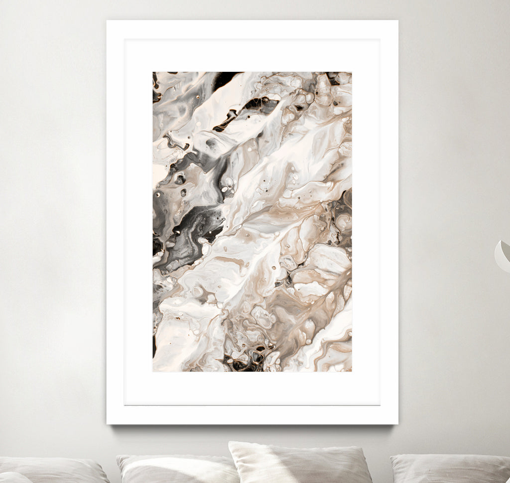 Abstract Marble Glam #4 #painting #wall #decor #art by Anita & Bella Jantz on GIANT ART - brown digital painting