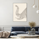 Elephant (On Beige) by Florent Bodart on GIANT ART - white digital drawing