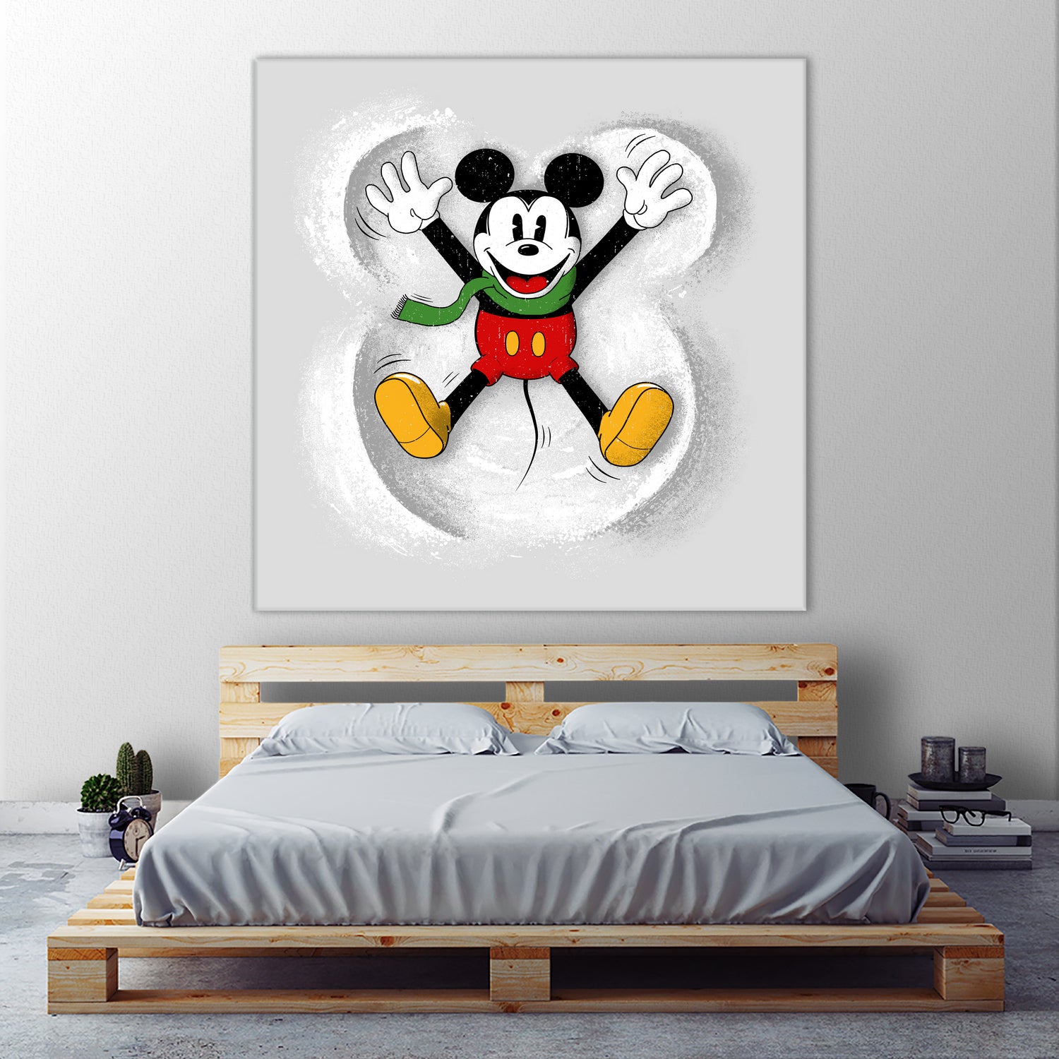 Snow Mickey by Florent Bodart on GIANT ART - digital painting