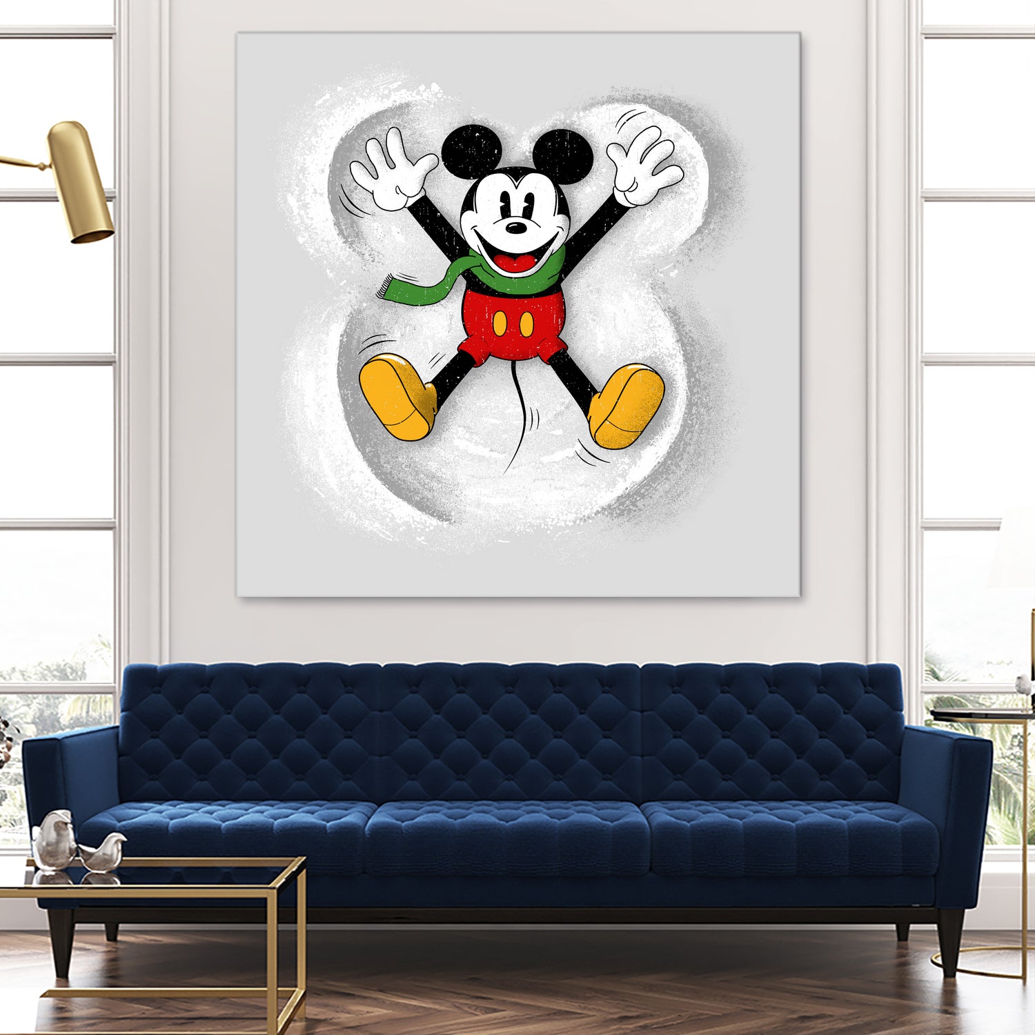 Snow Mickey by Florent Bodart on GIANT ART - digital painting