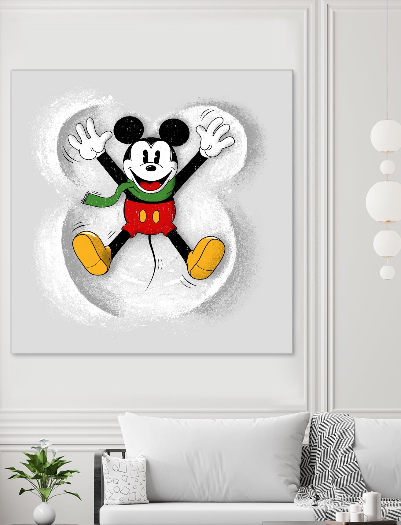 Snow Mickey by Florent Bodart on GIANT ART - digital painting