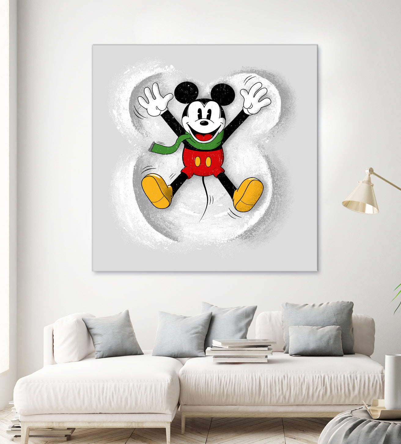 Snow Mickey by Florent Bodart on GIANT ART - digital painting