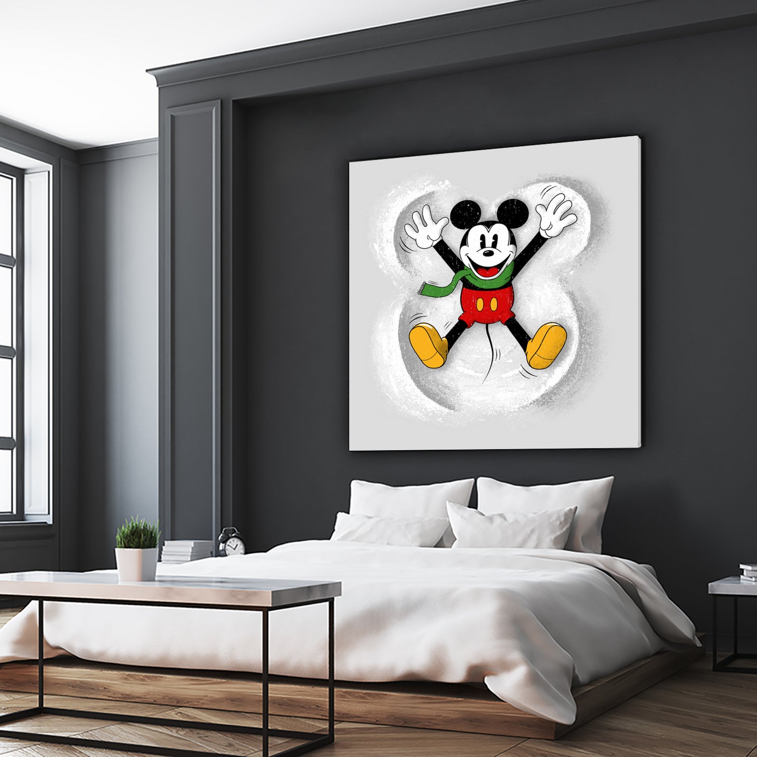 Snow Mickey by Florent Bodart on GIANT ART - digital painting