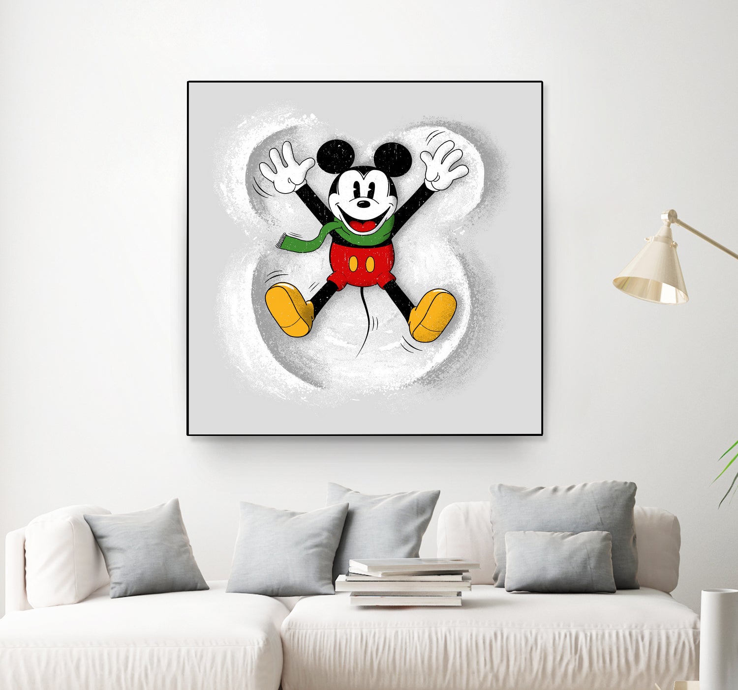 Snow Mickey by Florent Bodart on GIANT ART - digital painting