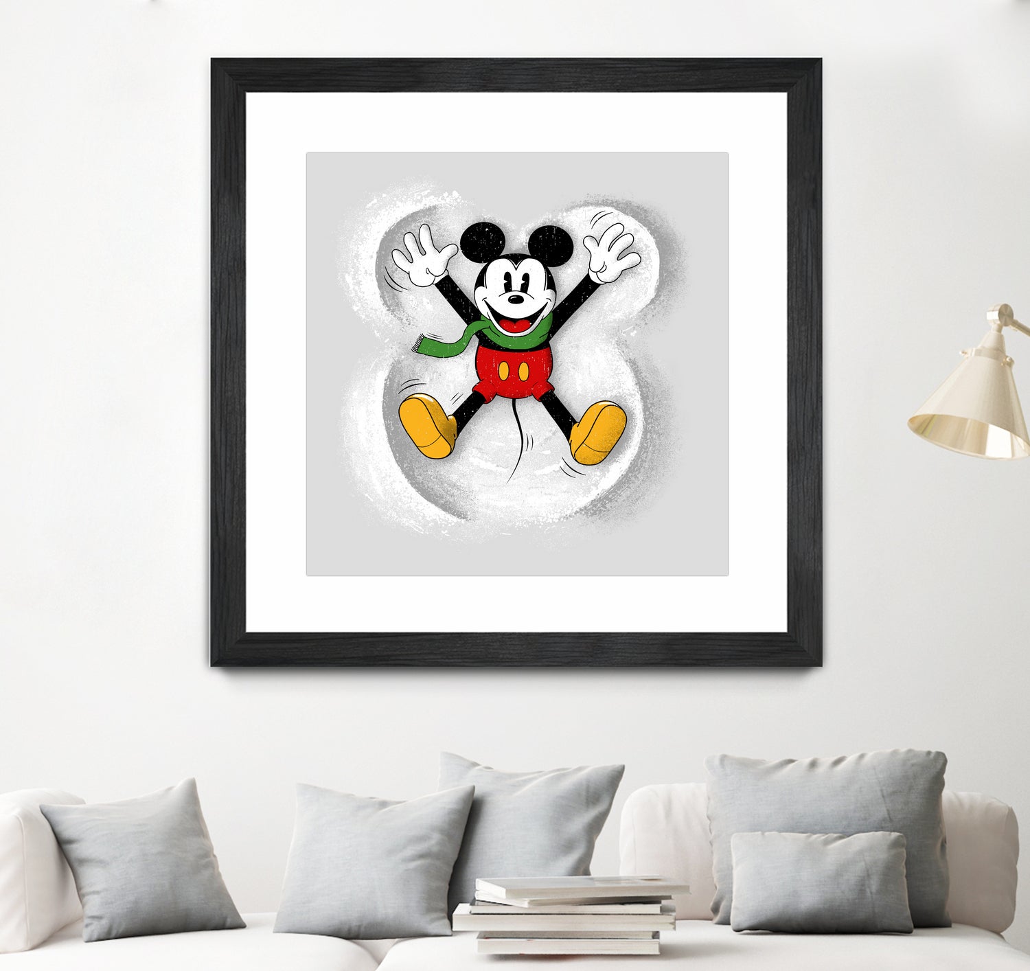 Snow Mickey by Florent Bodart on GIANT ART - digital painting