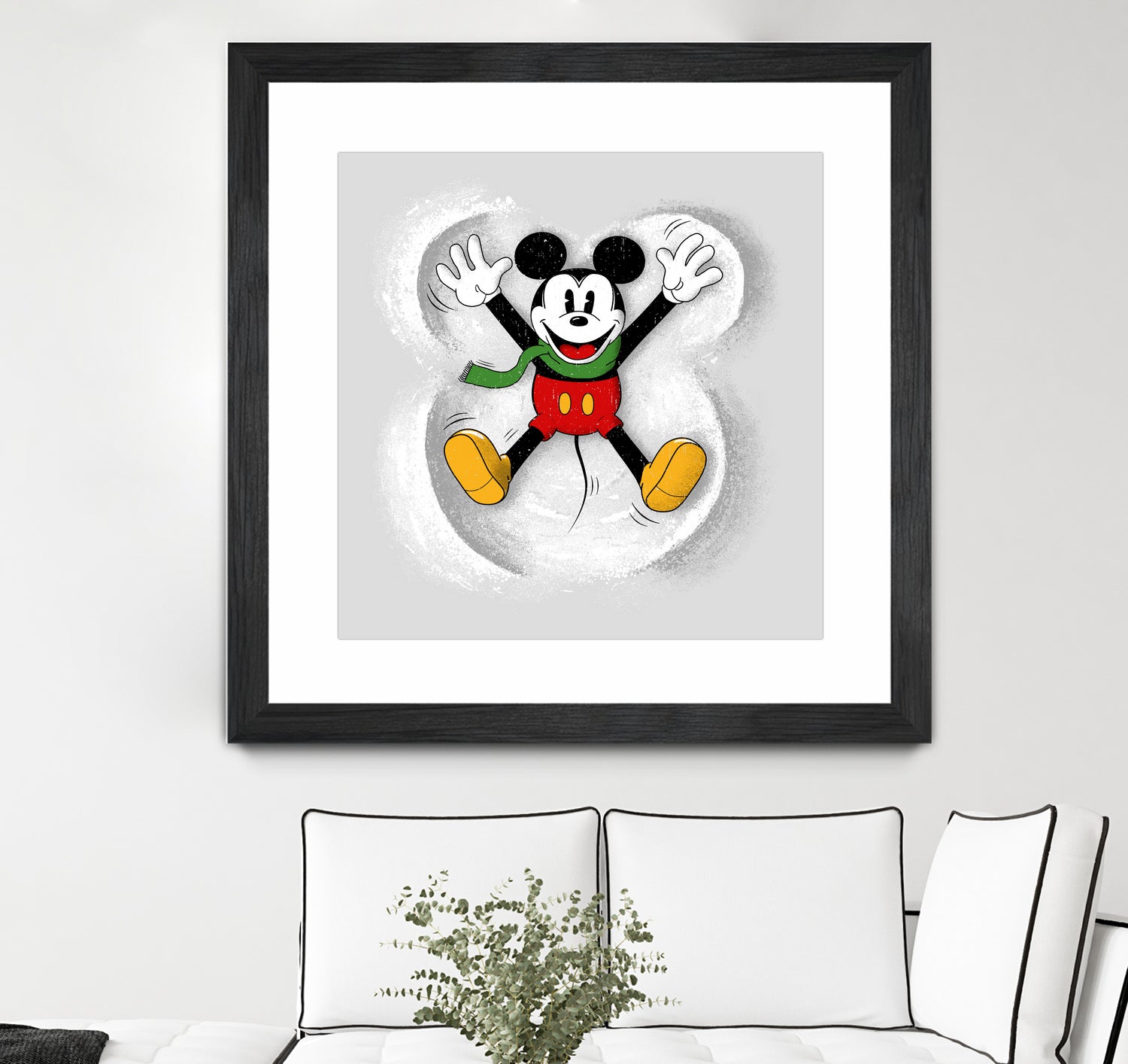 Snow Mickey by Florent Bodart on GIANT ART - digital painting