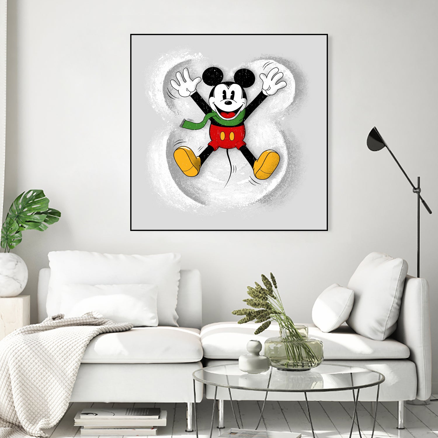 Snow Mickey by Florent Bodart on GIANT ART - digital painting