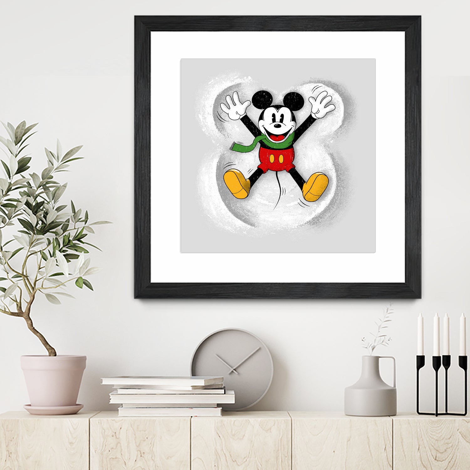 Snow Mickey by Florent Bodart on GIANT ART - digital painting