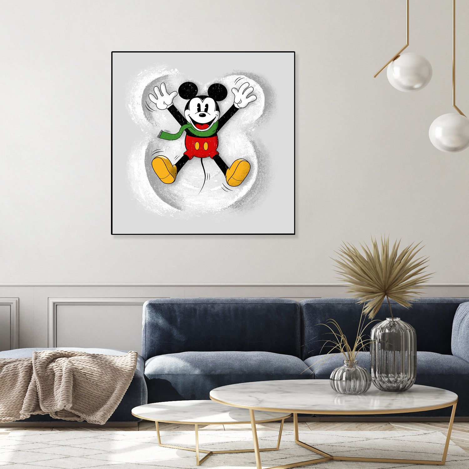 Snow Mickey by Florent Bodart on GIANT ART - digital painting