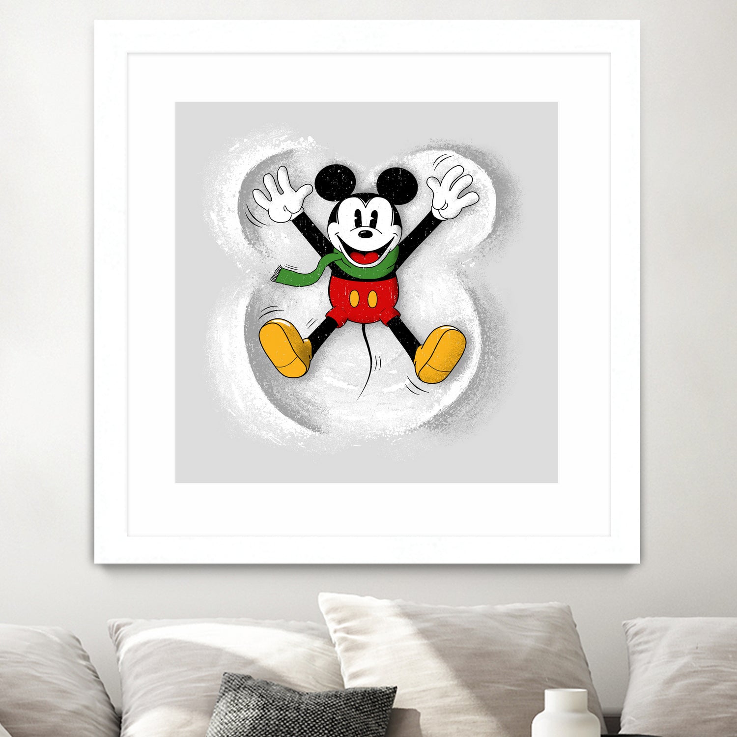 Snow Mickey by Florent Bodart on GIANT ART - digital painting