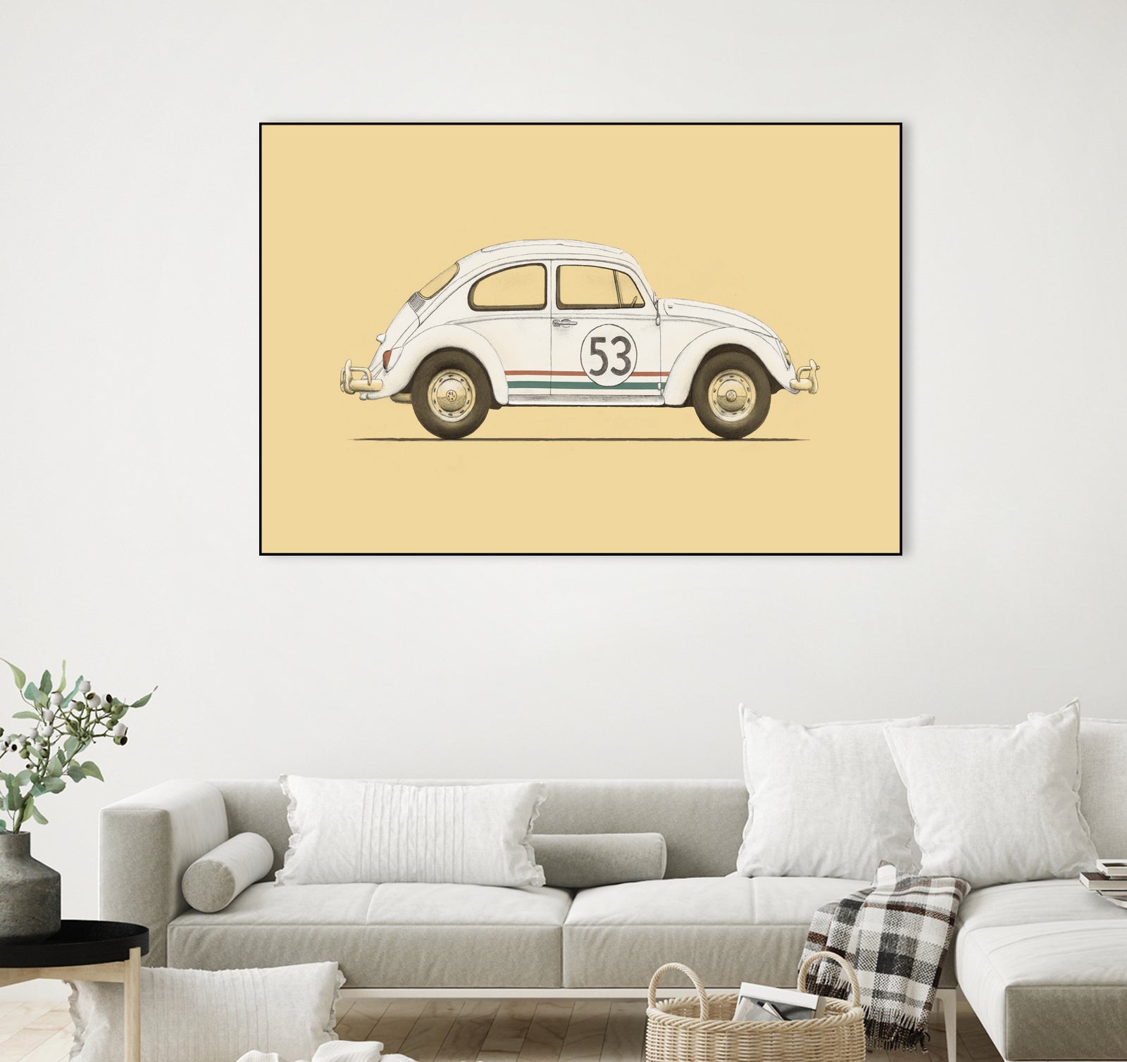 Famous Car #4 - VW Beetle by Florent Bodart on GIANT ART - digital drawing