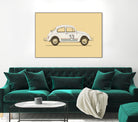 Famous Car #4 - VW Beetle by Florent Bodart on GIANT ART - digital drawing