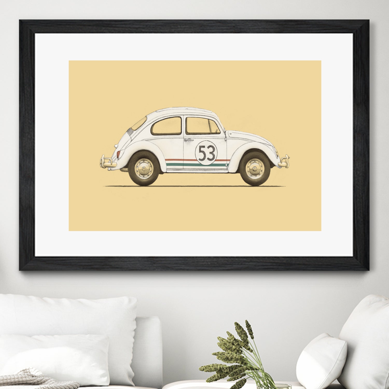 Famous Car #4 - VW Beetle by Florent Bodart on GIANT ART - digital drawing