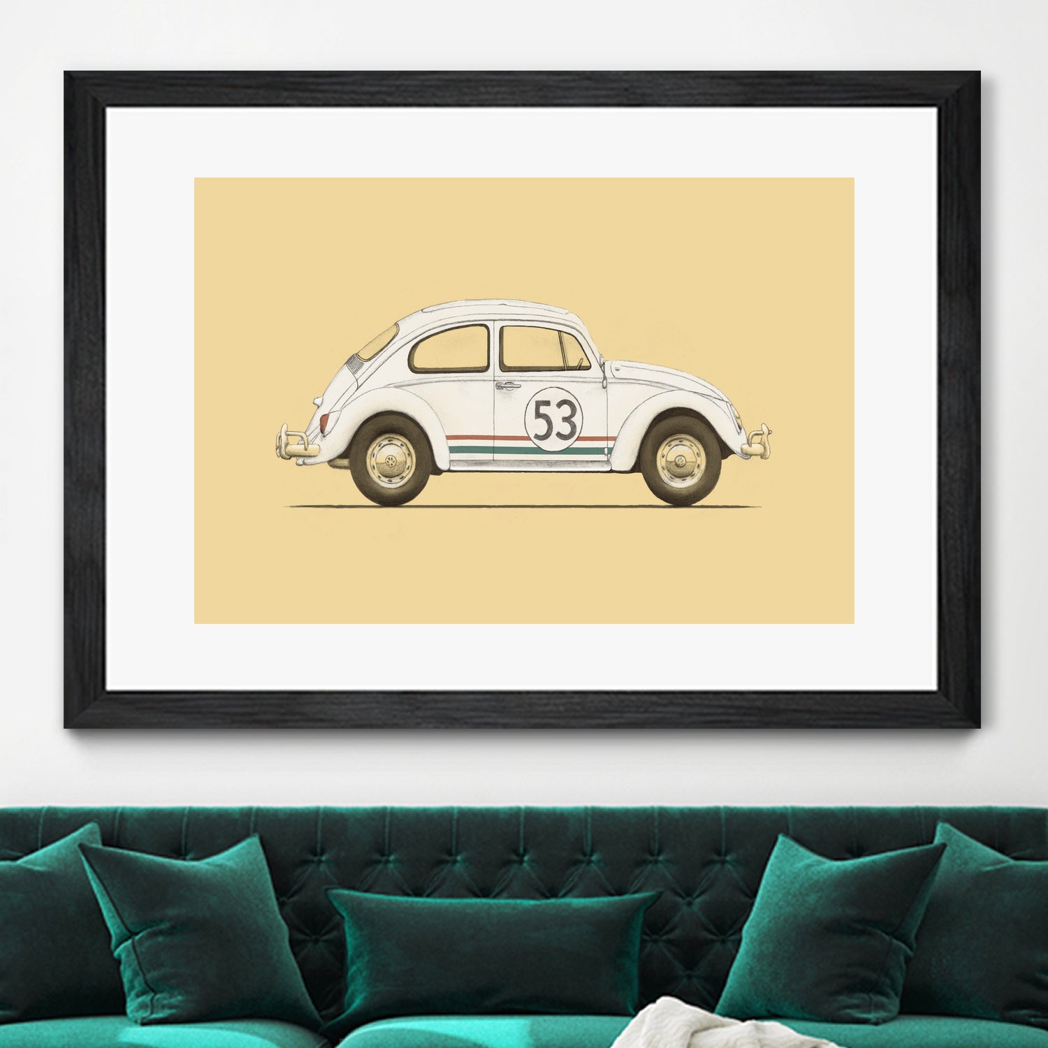 Famous Car #4 - VW Beetle by Florent Bodart on GIANT ART - digital drawing