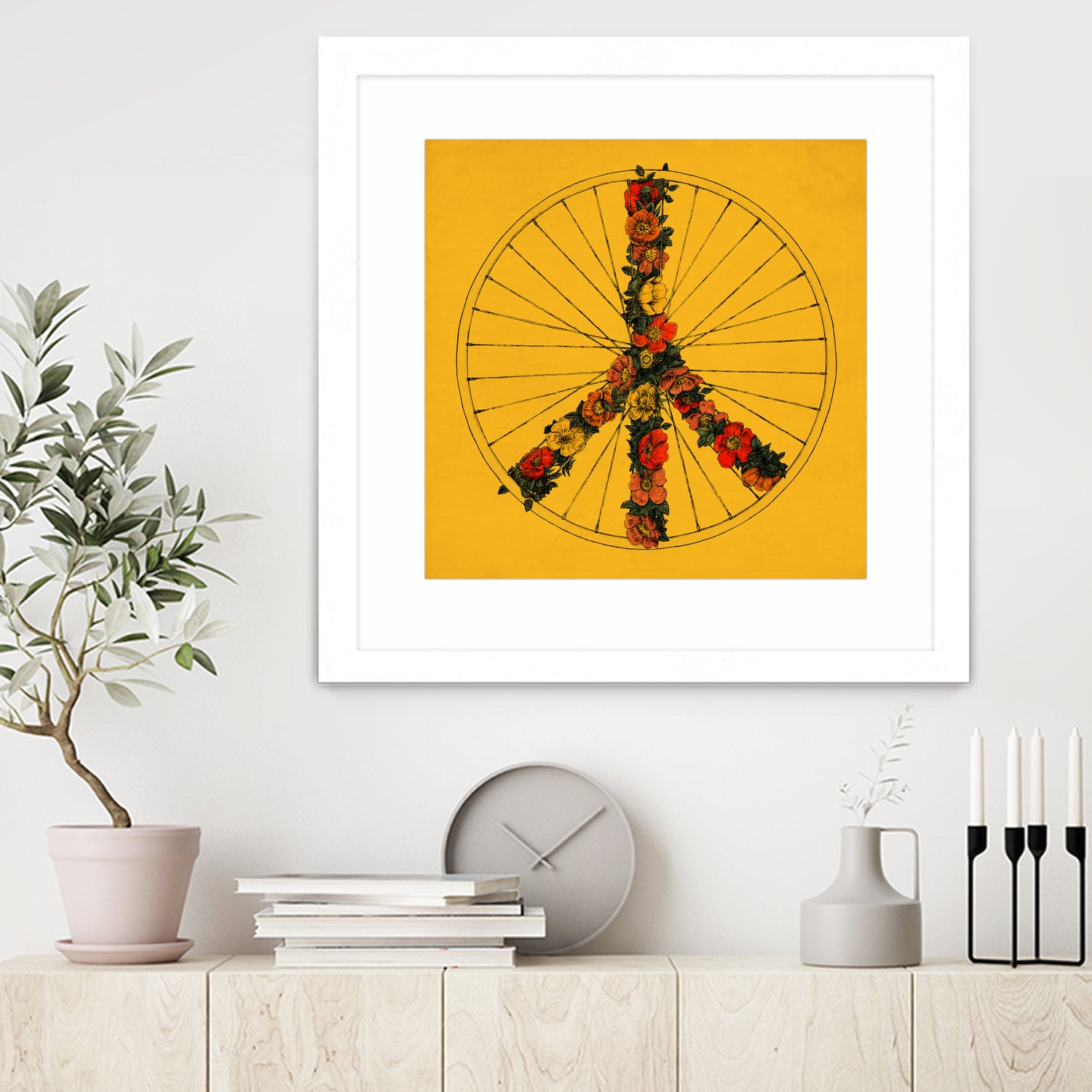 Peace & Bike (Colors) by Florent Bodart on GIANT ART - digital drawing