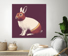 Lapin Catcheur (Rabbit Wrestler) by Florent Bodart on GIANT ART - digital drawing