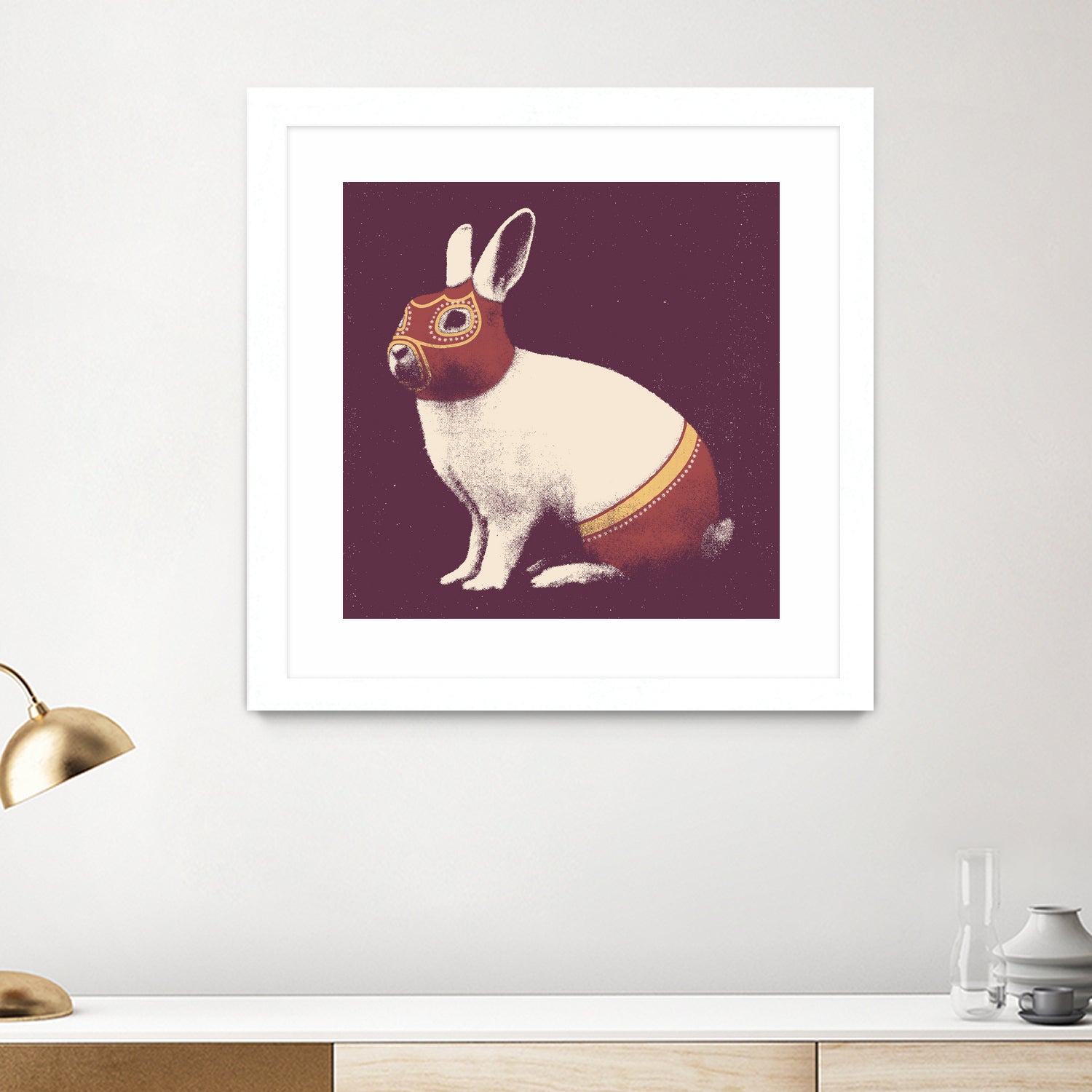 Lapin Catcheur (Rabbit Wrestler) by Florent Bodart on GIANT ART - digital drawing