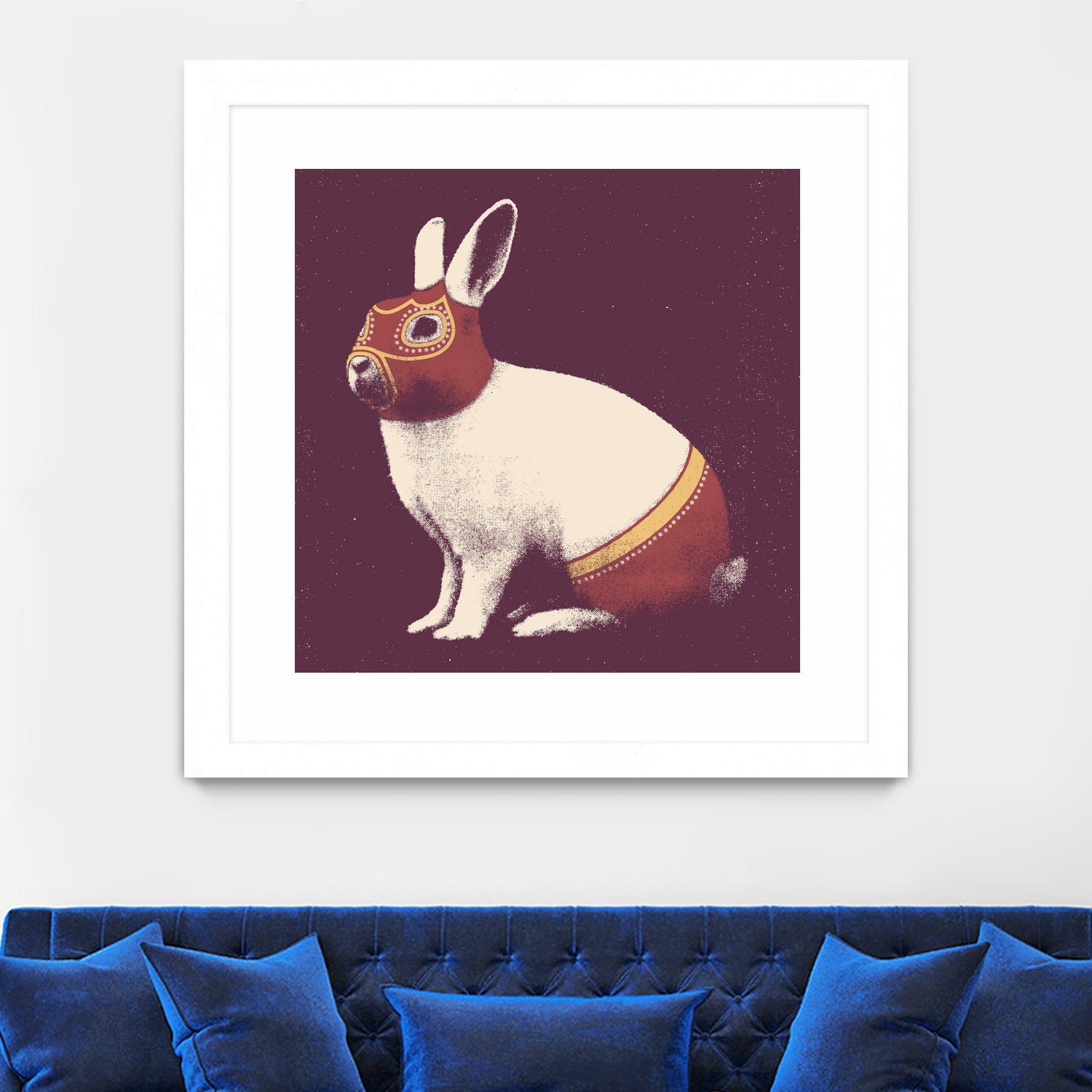 Lapin Catcheur (Rabbit Wrestler) by Florent Bodart on GIANT ART - digital drawing