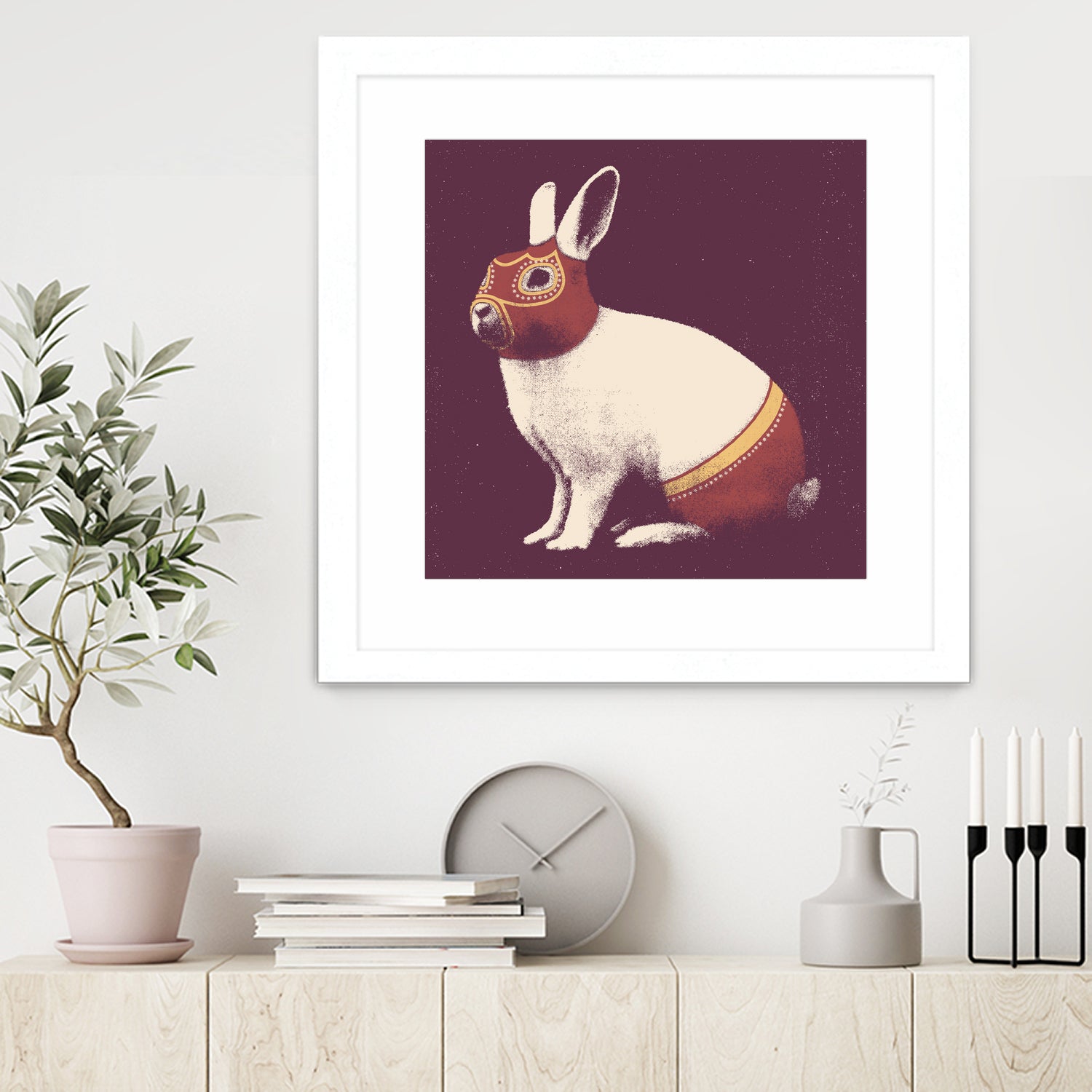 Lapin Catcheur (Rabbit Wrestler) by Florent Bodart on GIANT ART - digital drawing