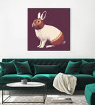 Lapin Catcheur (Rabbit Wrestler) by Florent Bodart on GIANT ART - digital drawing