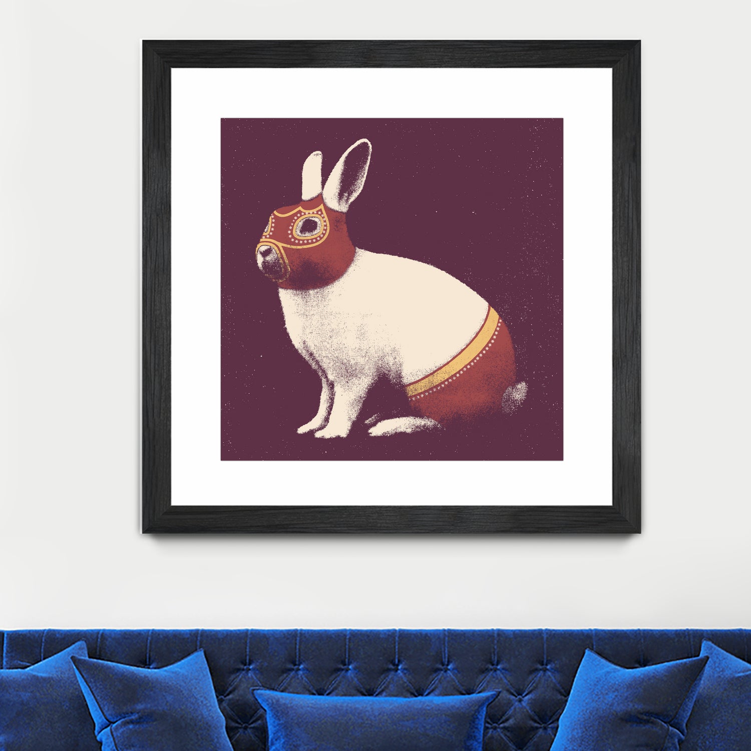 Lapin Catcheur (Rabbit Wrestler) by Florent Bodart on GIANT ART - digital drawing