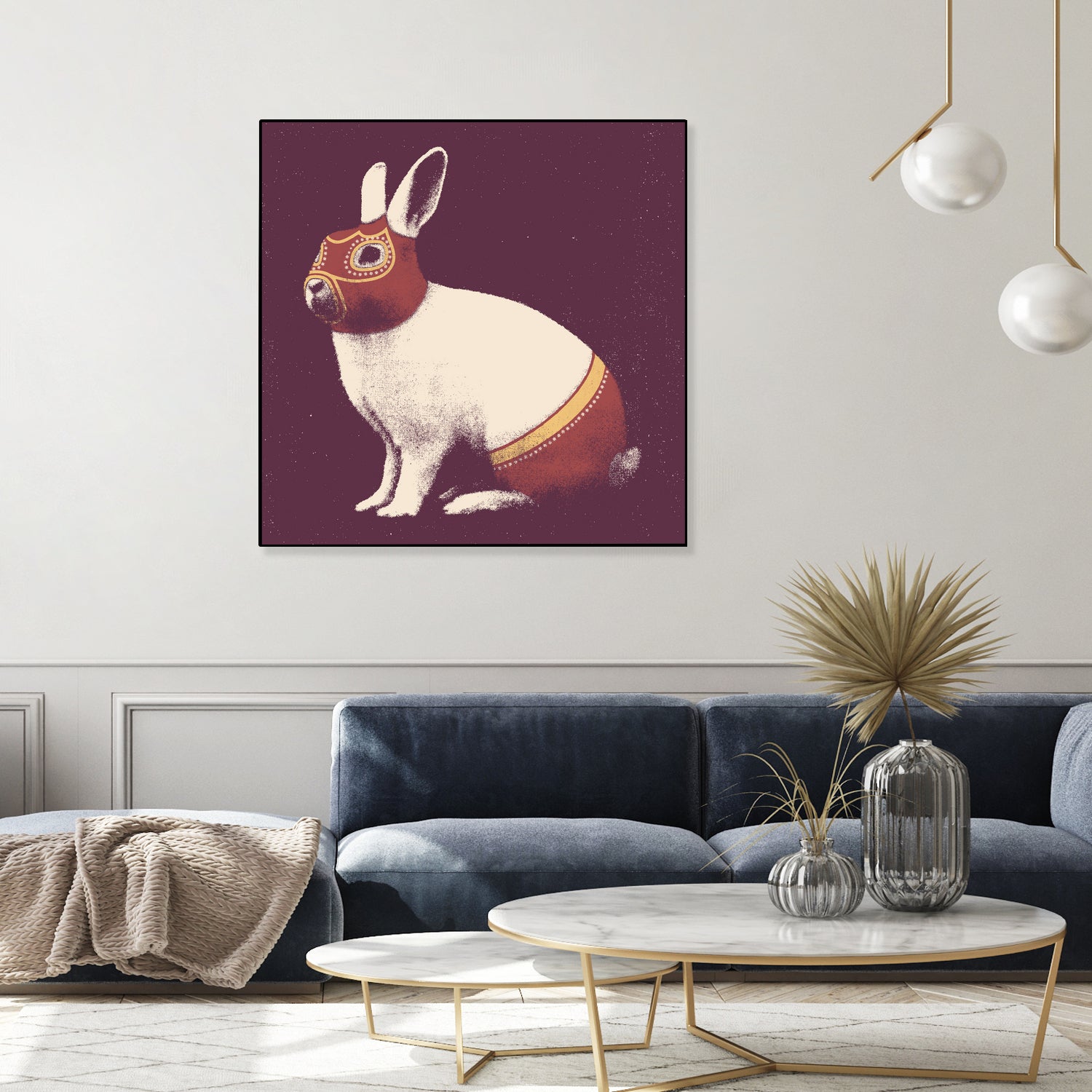 Lapin Catcheur (Rabbit Wrestler) by Florent Bodart on GIANT ART - digital drawing