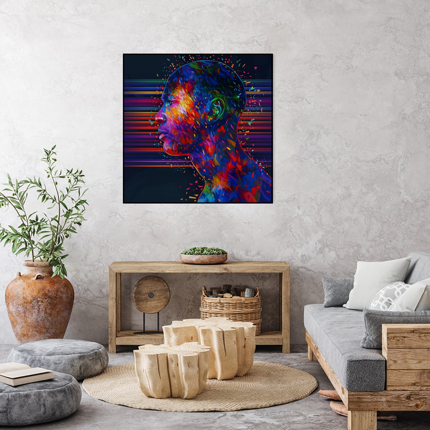 Abstract Jordan by Alessandro Pautasso on GIANT ART - fuchsia digital painting