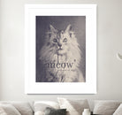 Famous Quotes #2 (anonymous cat, 1952) by Florent Bodart on GIANT ART - fuchsia mixed media