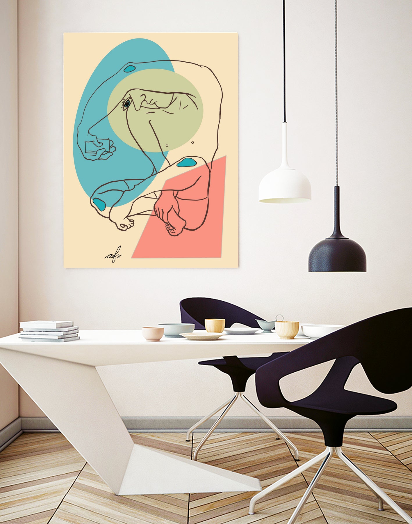 Solitaire - New age by Andrea Snuggs on GIANT ART - yellow character design